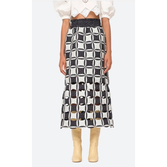 Sea NY Dresses & Skirts - SEA NY Skirt Quilted Catalina‎ Calico Cutout